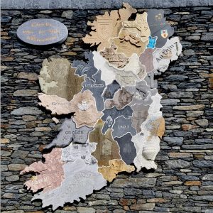 Stone map of Eire at Glencolmcille